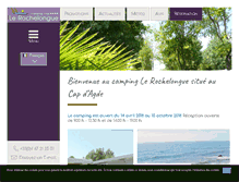 Tablet Screenshot of camping-le-rochelongue.fr